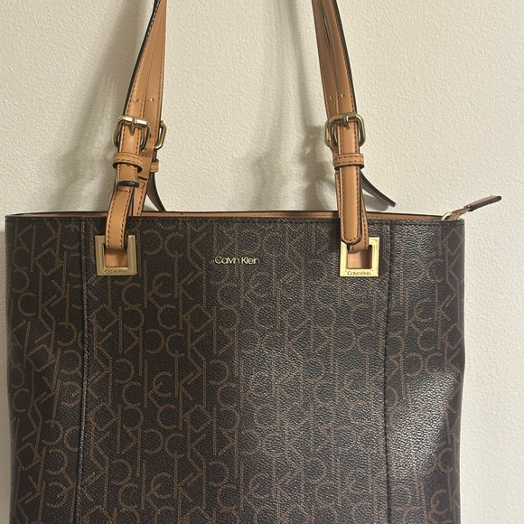 Calvin Klein Brown Tote Bag - Picture 1 of 3